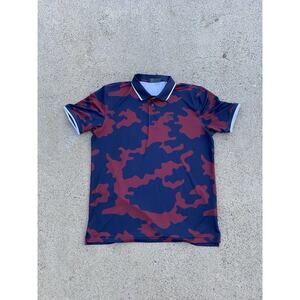 G/Fore Camo Polo Size XL Red/Blue